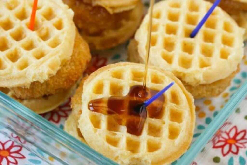 Easy-Peasy Chicken & Waffles Sliders