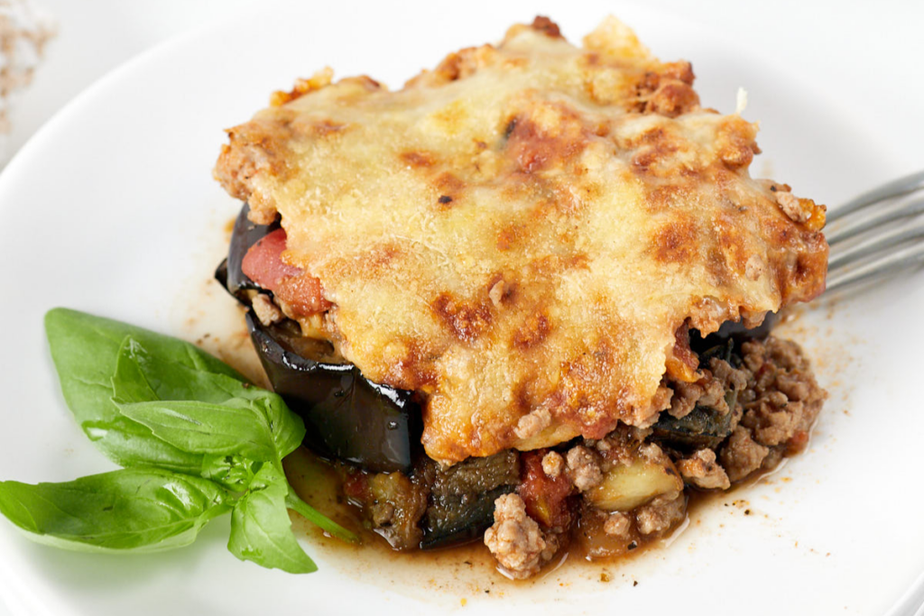 Eggplant And Ground Beef Casserole 