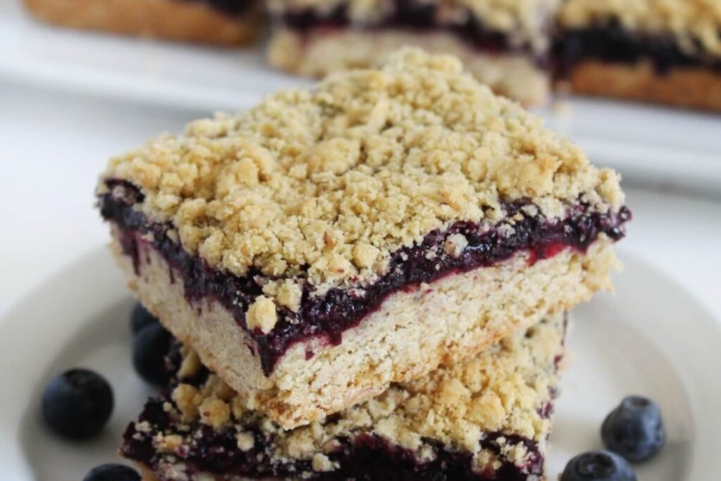 Gluten-Free Blueberry Crumb Bars 