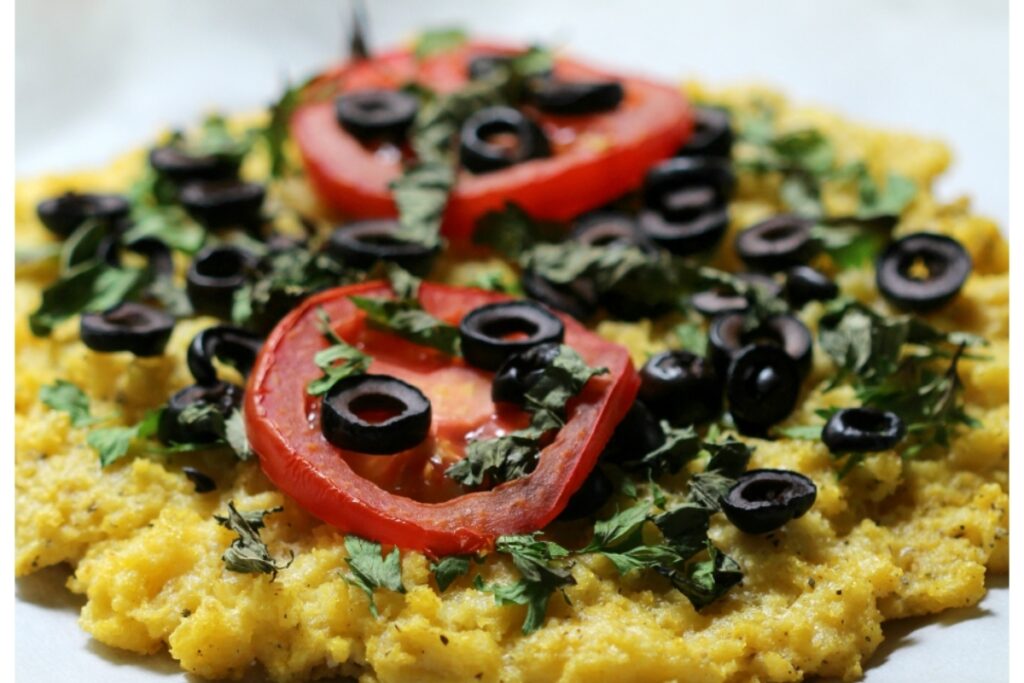 Gluten-Free Italian Polenta Pizza 