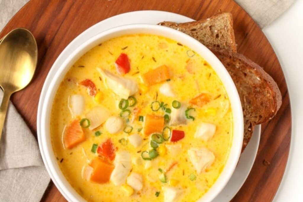 Healthy Seafood Chowder Recipe With Sweet Potato