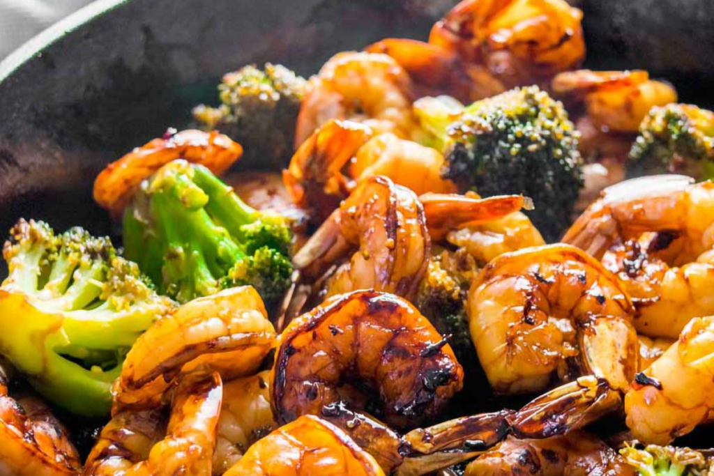 Honey Garlic Shrimp And Broccoli