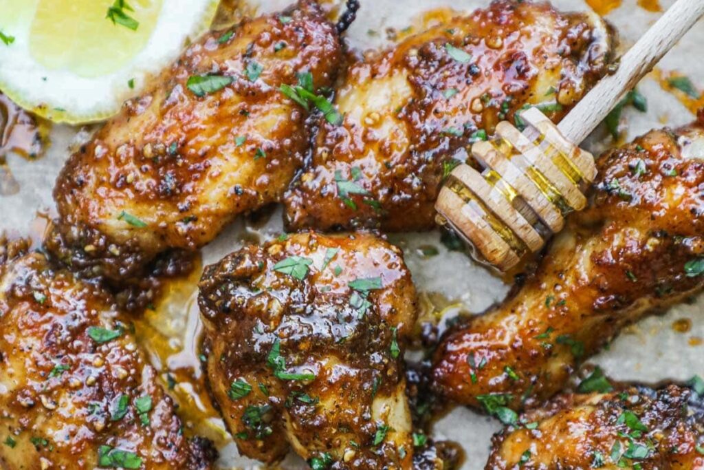 Honey Lemon Pepper Chicken Wings  