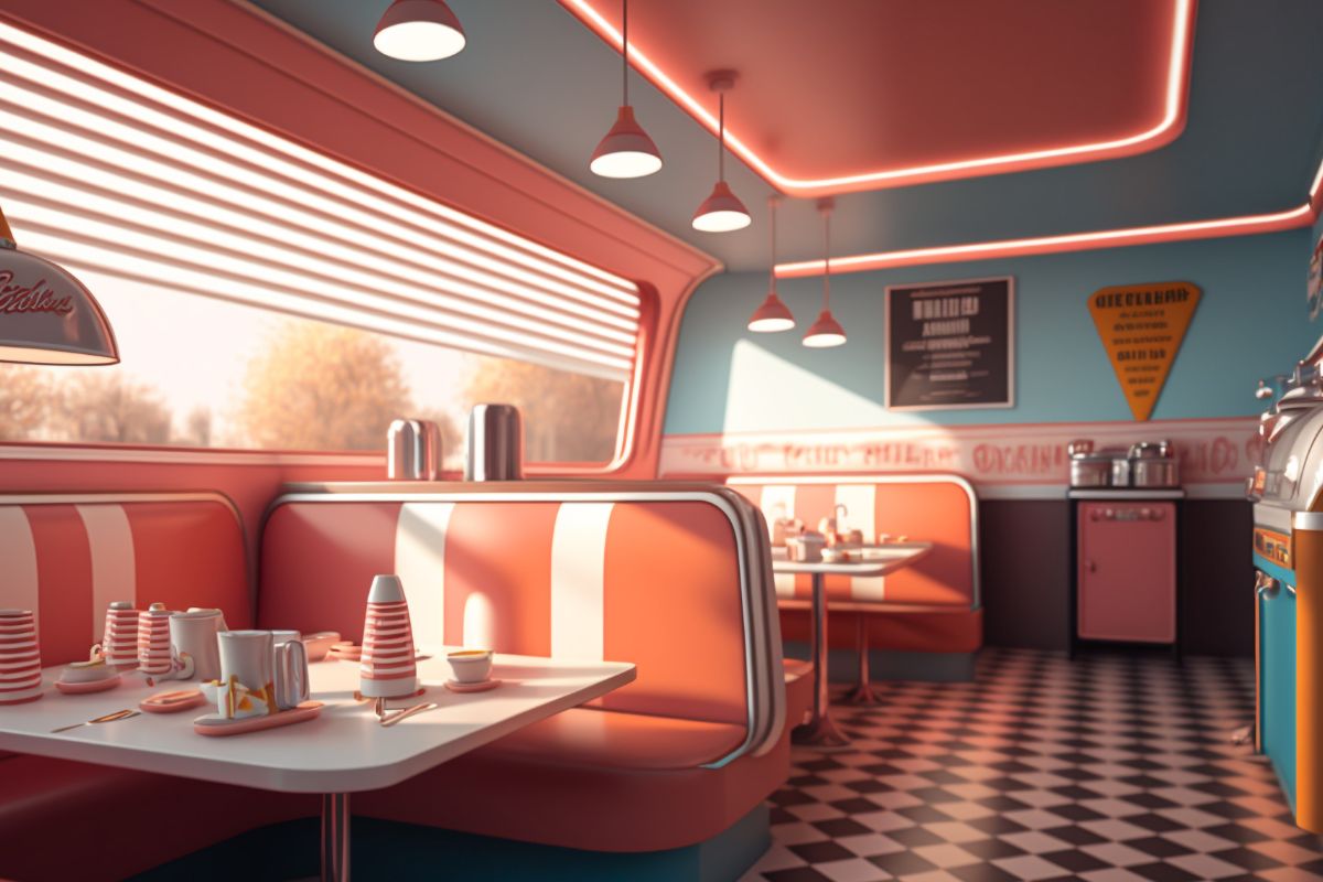 Image of a 50s diner