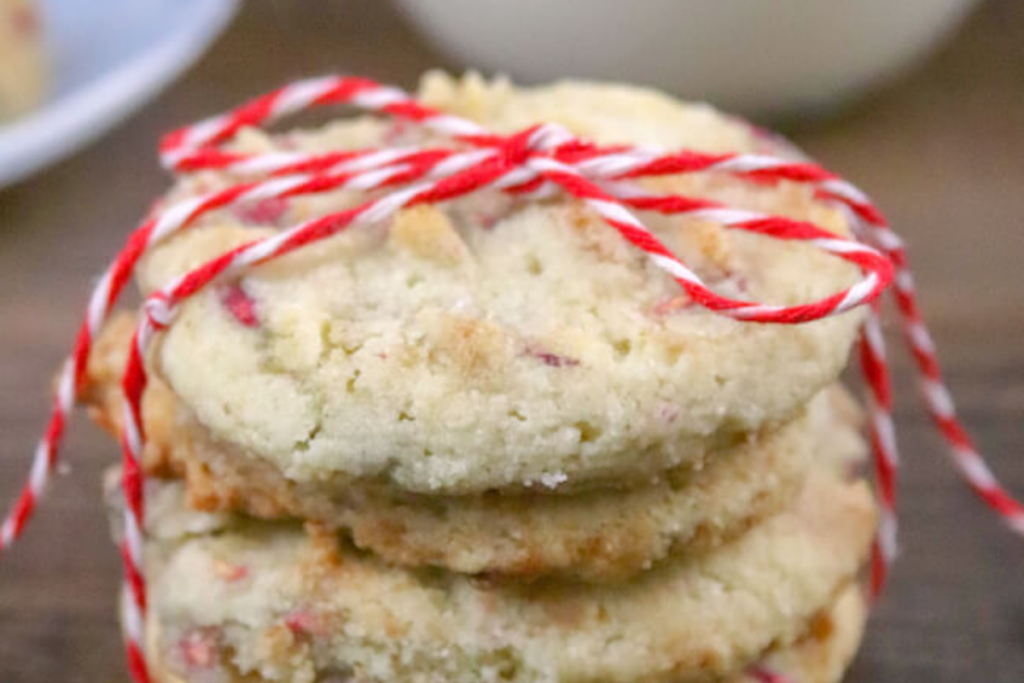 Keto Raspberry Almond Shortbread Cookies