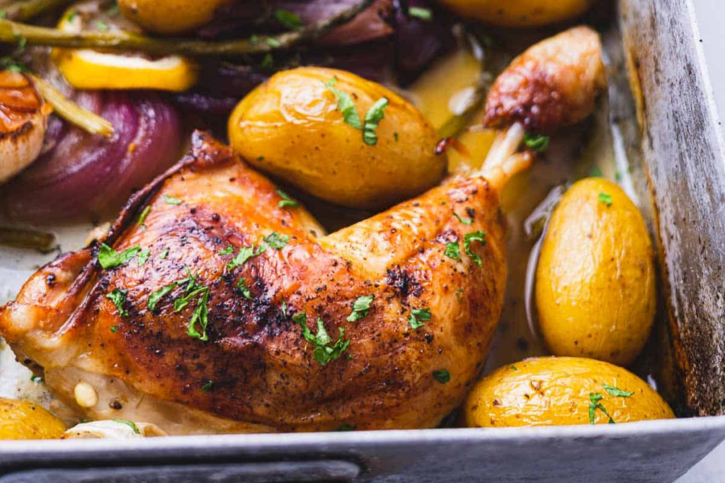 Lemon Chicken Tray Bake 