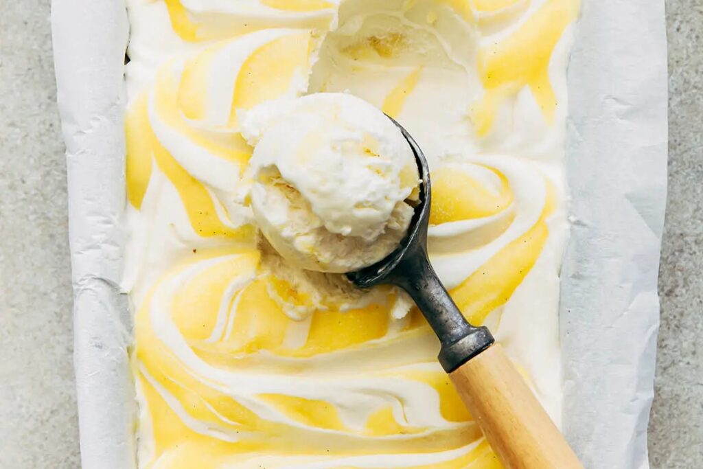 Lemon curd ice cream 