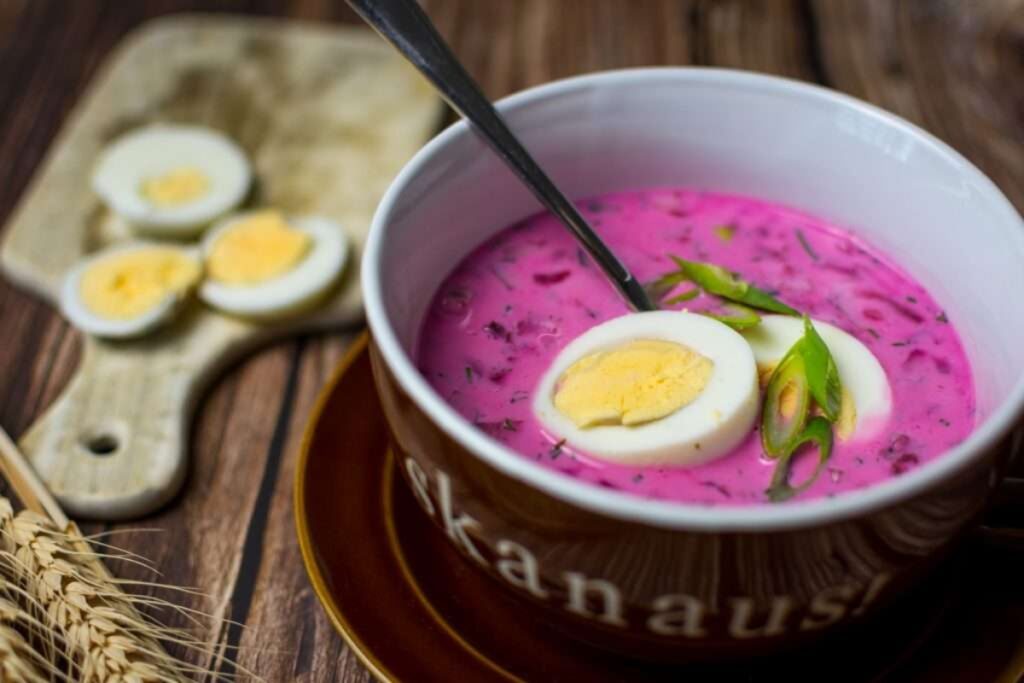 Lithuanian Cold Beetroot Soup