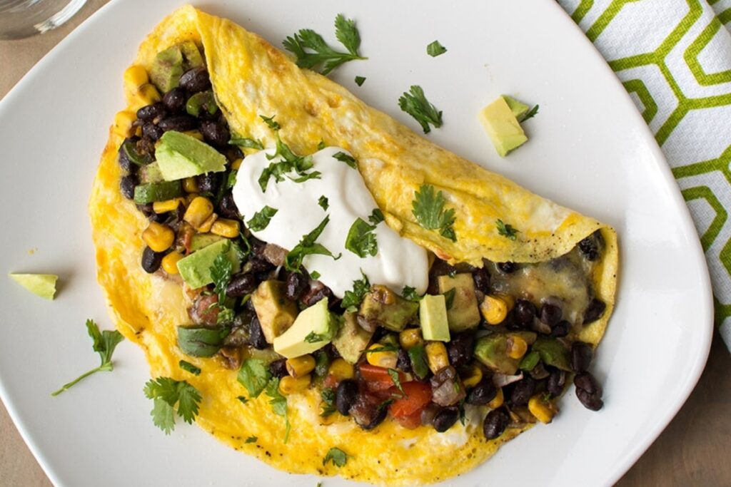 Loaded Mexican Omelette
