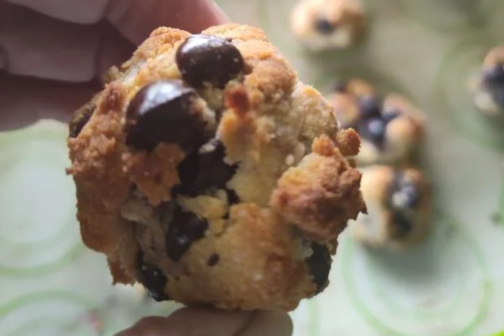 Low carb blueberry chocolate chip cookies