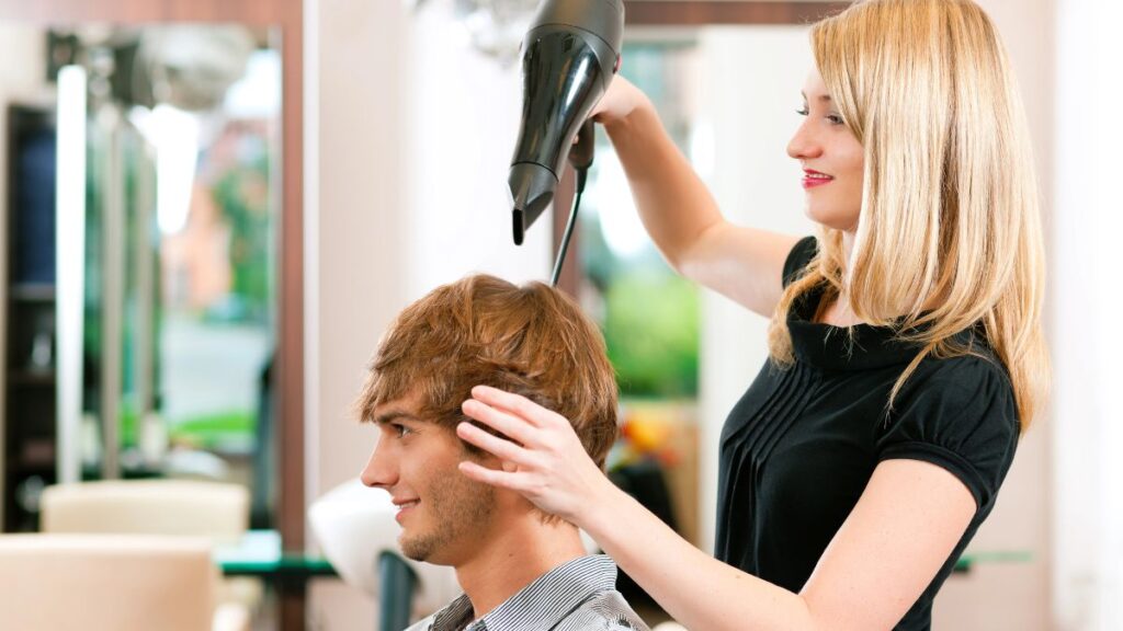 Man at salon