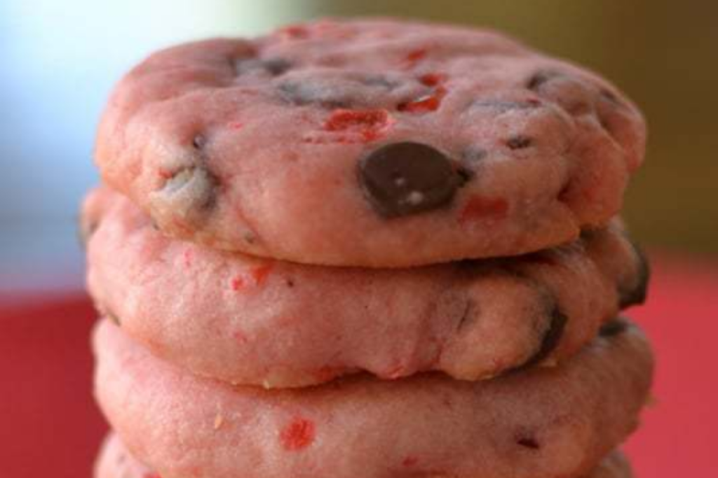 Maraschino Cherry Almond Chocolate Cookies