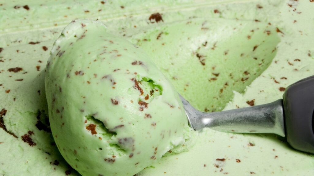 Mint chocolate chip ice cream