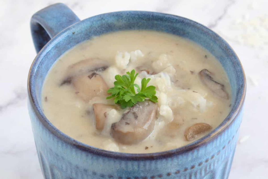 Mushroom And Rice Soup