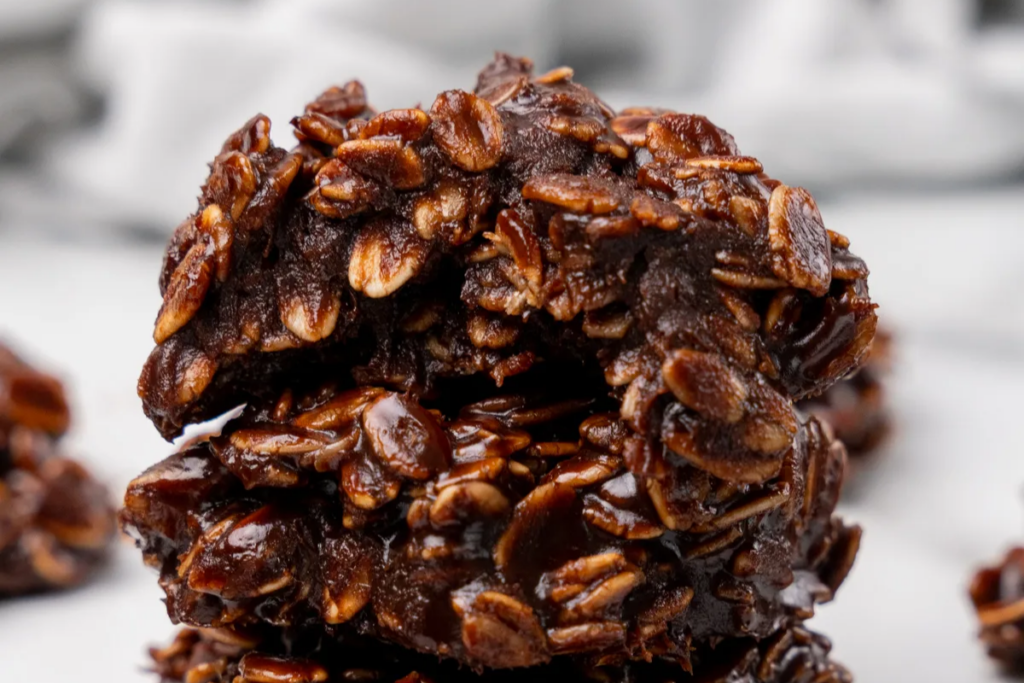 No Bake Chocolate Oatmeal Cookies