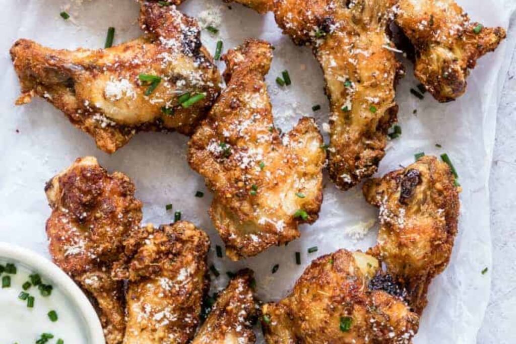 Parmesan Air Fryer Chicken Wings 