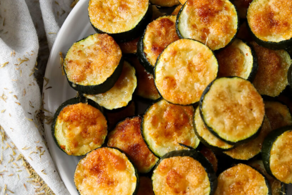 Parmesan Zucchini Bites (Low Calorie) 