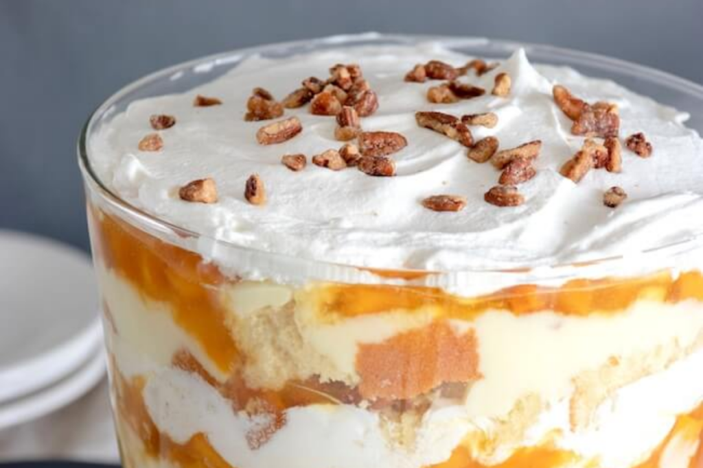 Peaches And Cream Trifle 