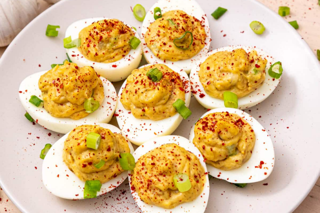 Roasted Garlic Deviled Eggs