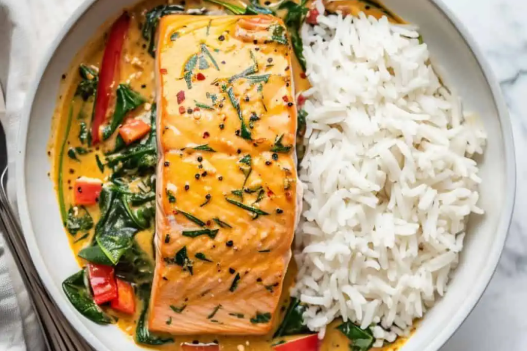 Salmon Coconut Curry 