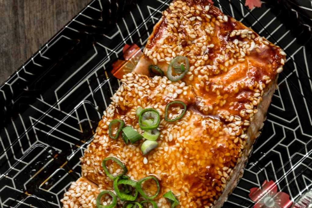 Sesame Crusted Teriyaki Salmon Recipe 