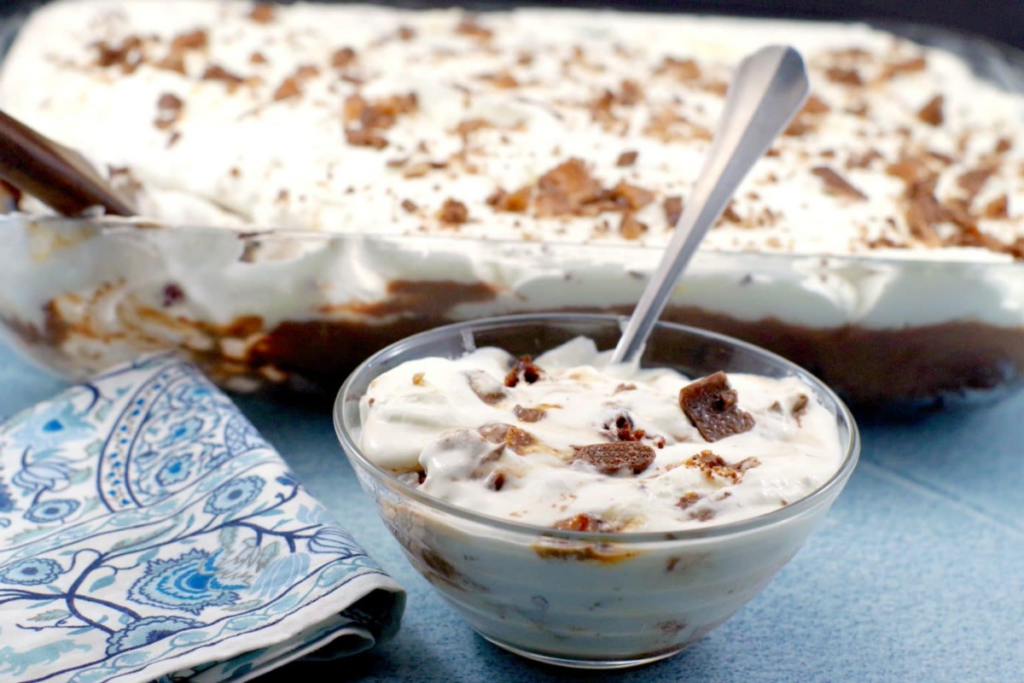 Skor Bar Dessert No Bake Potluck Dessert 