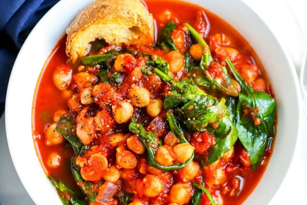 Spanish Chickpea Stew with Spinach