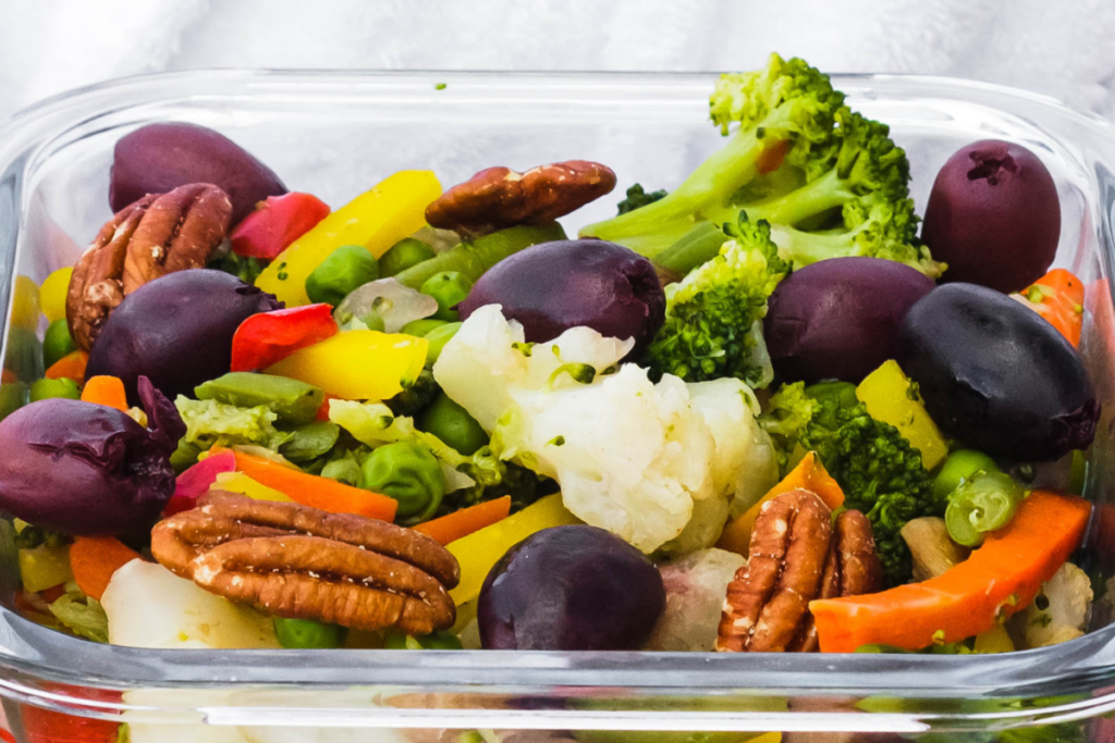 Steamed Vegetable Salad Lunch Box