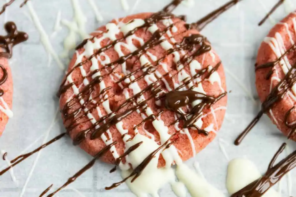 Strawberry Shortbread Cookies 