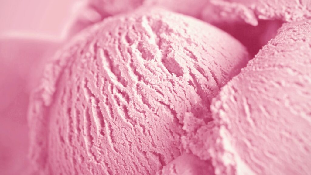 Strawberry ice cream