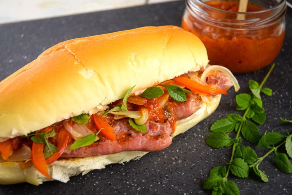 Tasty Italian Sausage Sandwich (With Peppers And Onions)