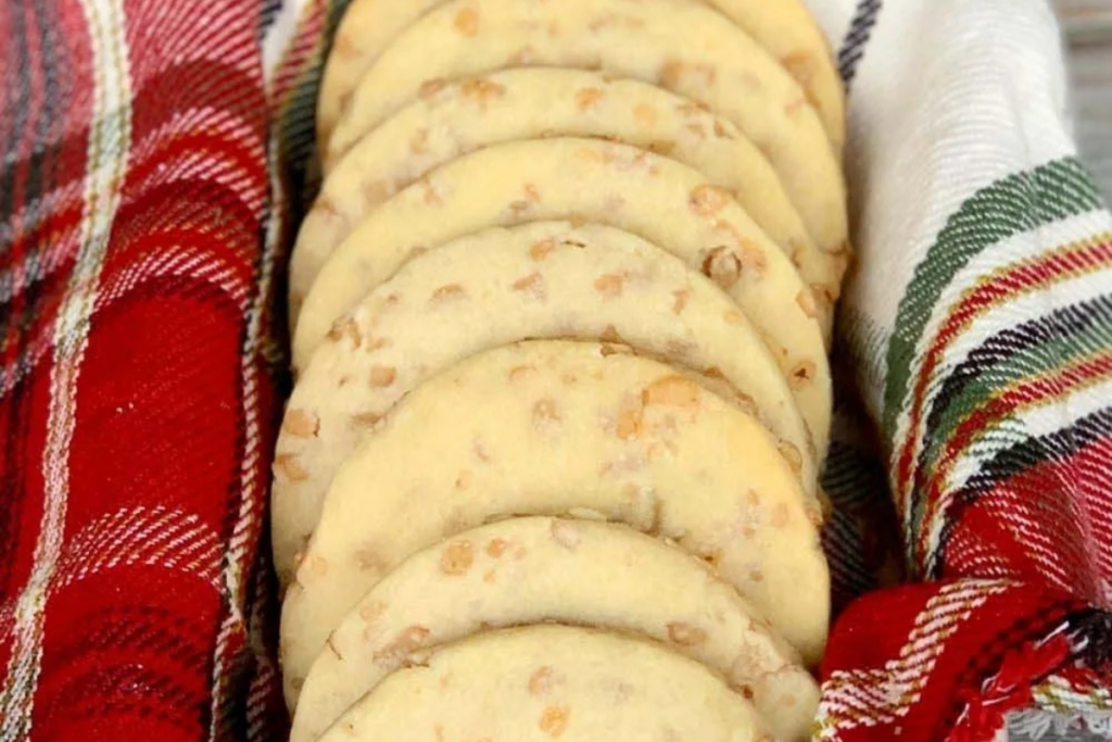 Toffee Shortbread Cookies 