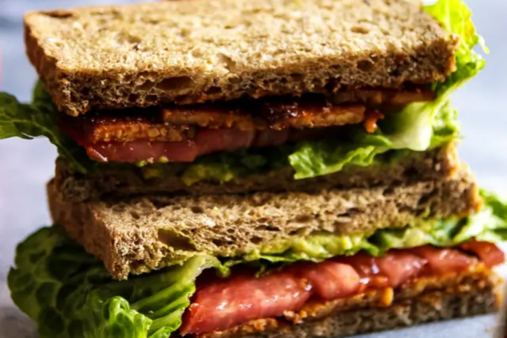 Vegan BLT Tempeh Sandwich 