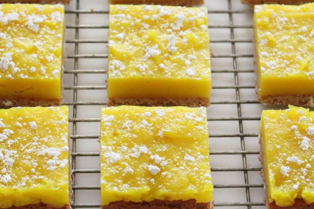 Vegan Lemon Bars (Gluten-Free, Eggless)