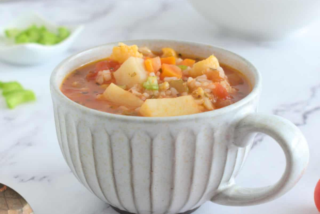 Vegetable Rice Soup 