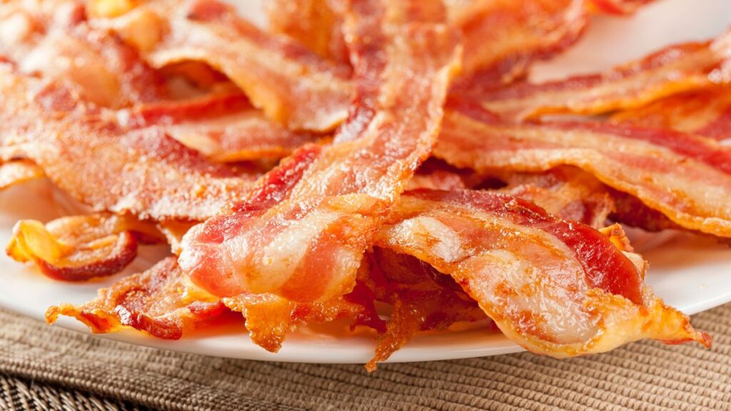 bacon on a plate