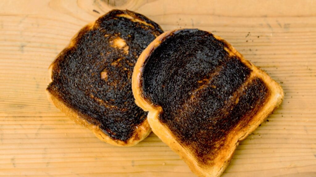 burnt toast