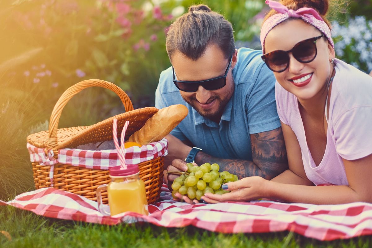 couple having a picnic