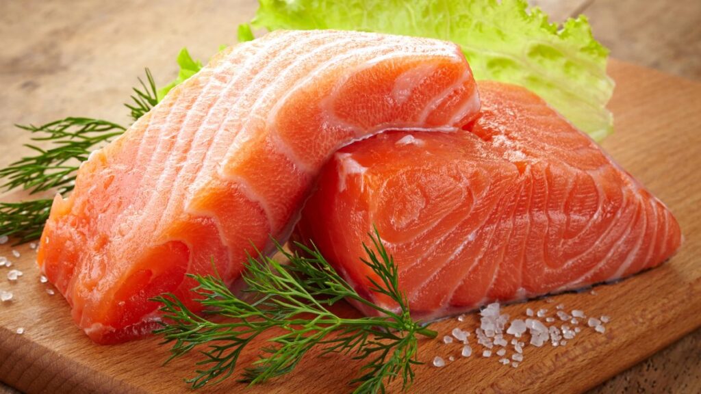 fresh salmon filet