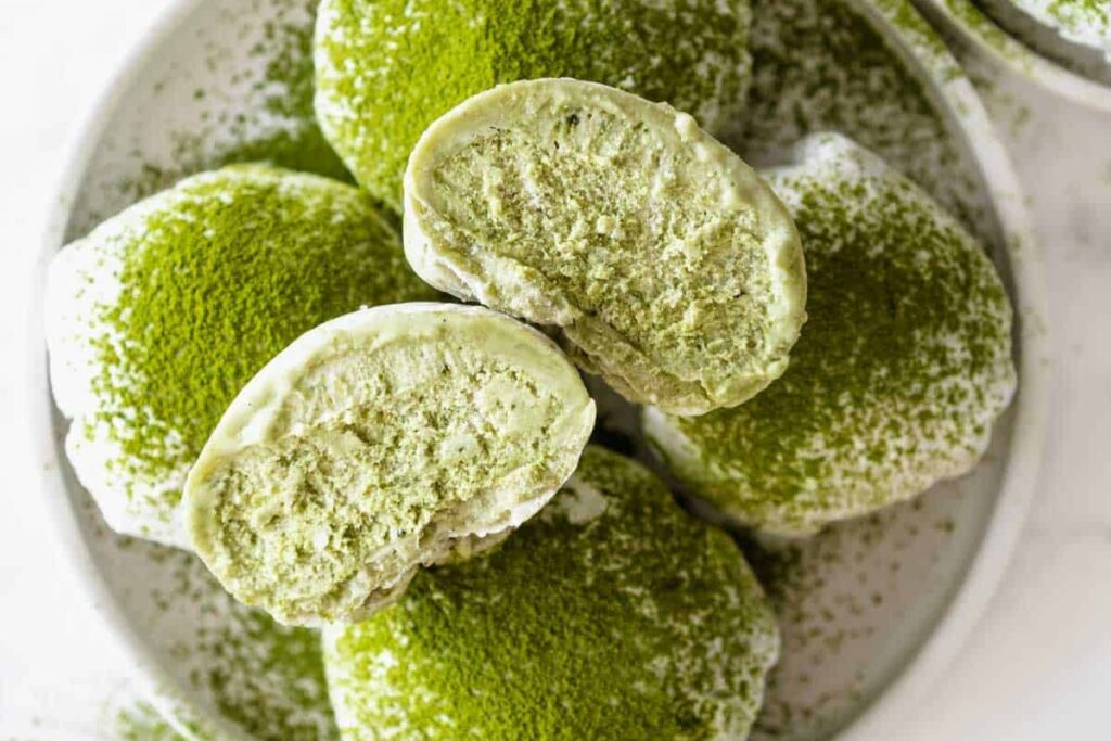 green tea mochi ice cream