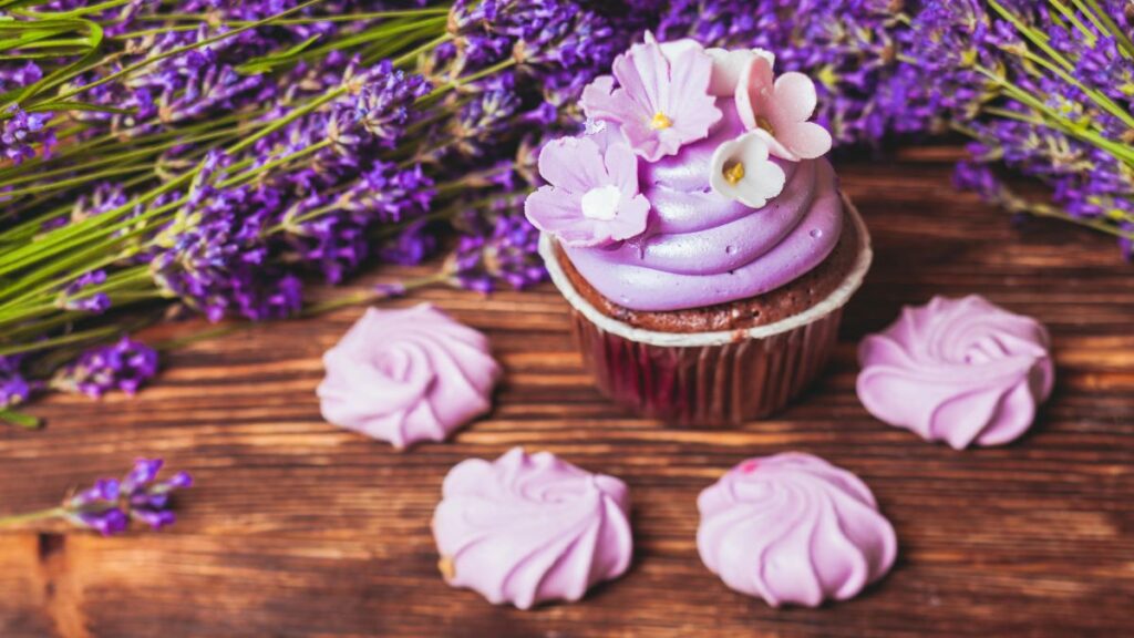 lavender cupcake