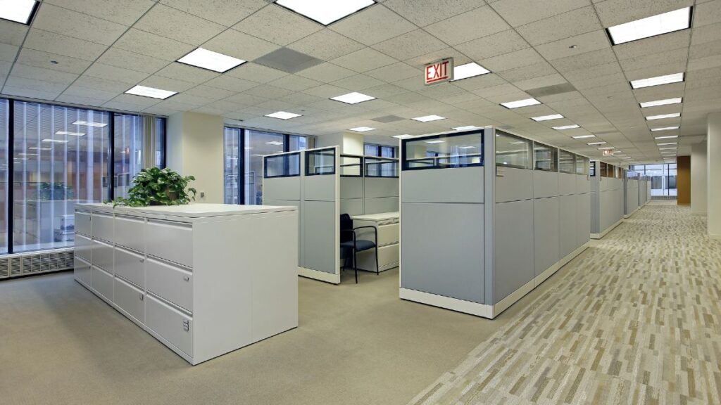 office with cubicles