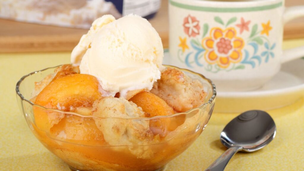 peach cobbler