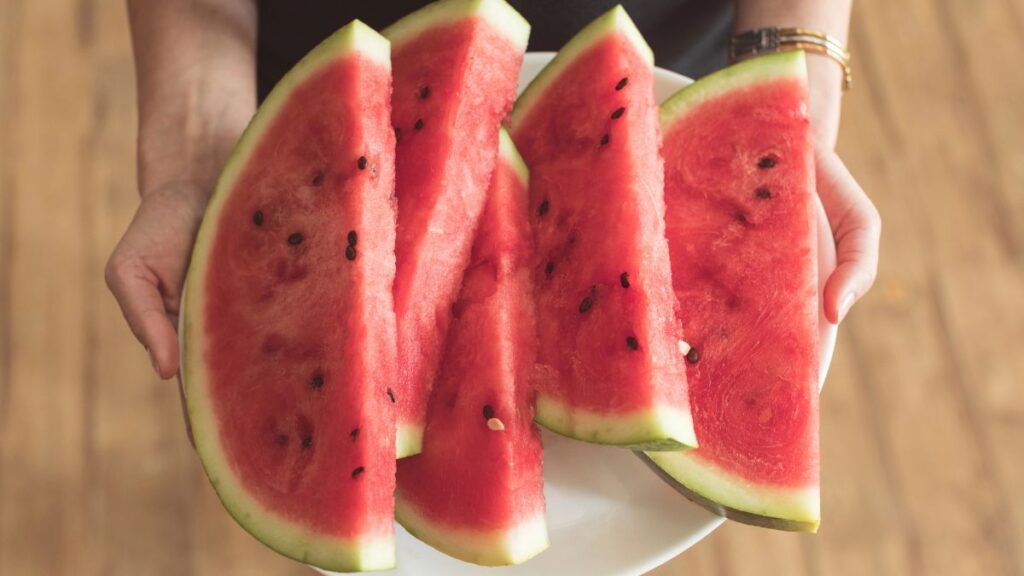 sliced watermelon