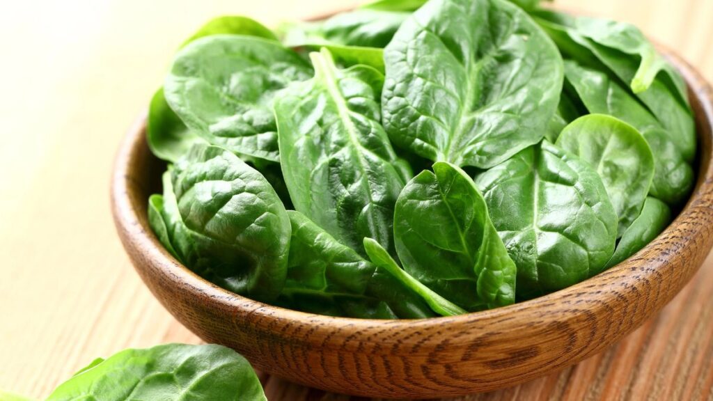 spinach in a bowl