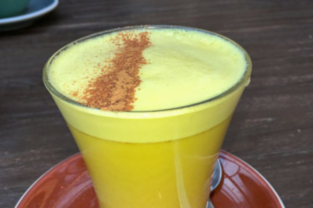 turmeric almond milk latte