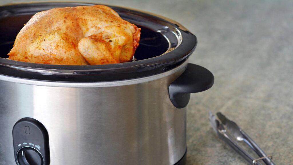 whole chicken in slow cooker