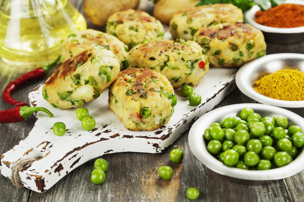 Aloo tikki. Potato cutlets