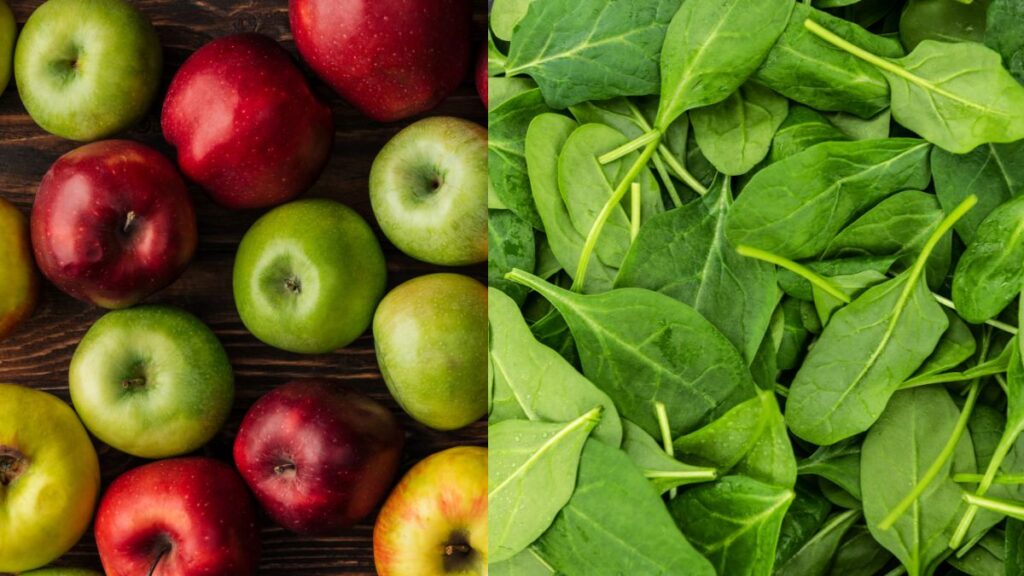 Apples and Leafy Greens