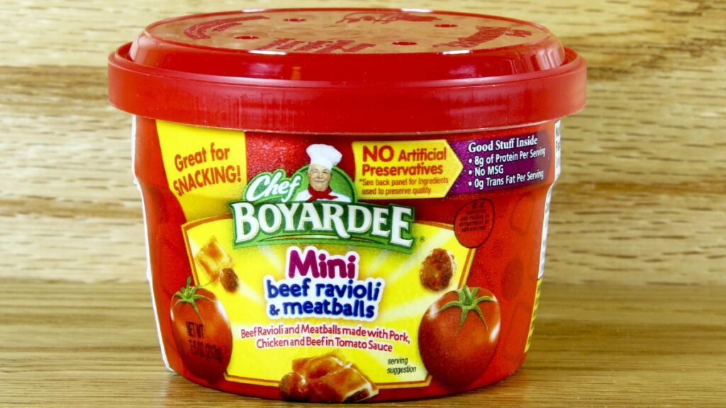 Chef Boyardee Mini Ravioli with Meatballs